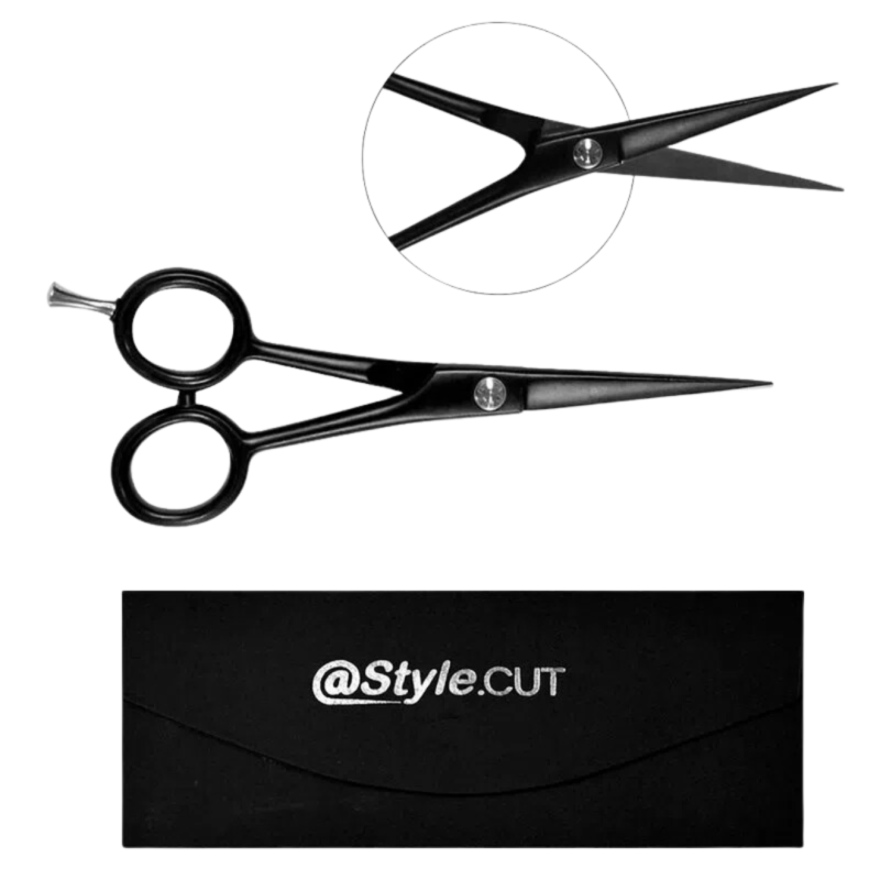 Tijera de Corte Black Satin 5.5 | Filo Navaja | Style Cut - Imagen 2