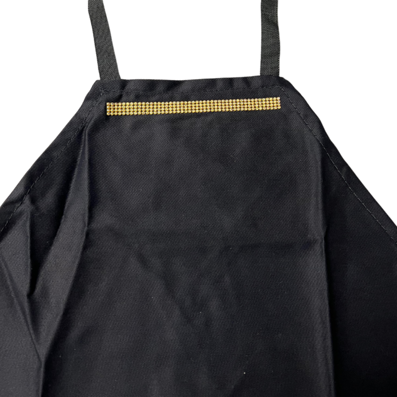 Delantal Profesional De Gabardina Con Strass - Imagen 2