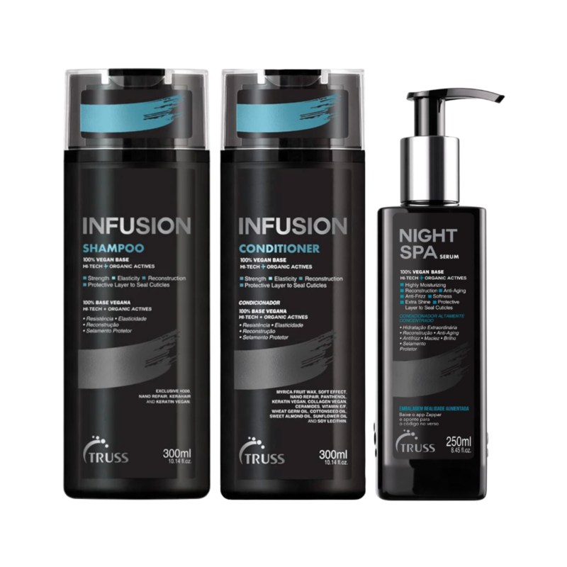 Kit Shampoo + Acondicionador + Serum Night Infusion | Truss