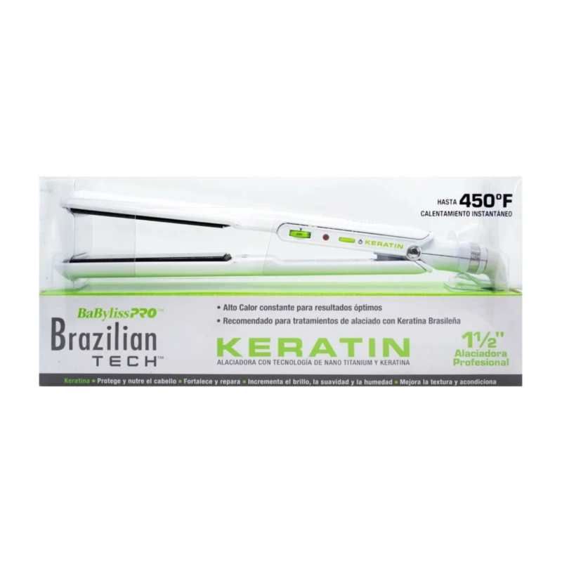 Plancha Keratin Brazilian Tech Nano Titanium | 230ºC | BabylissPRO - Imagen 4