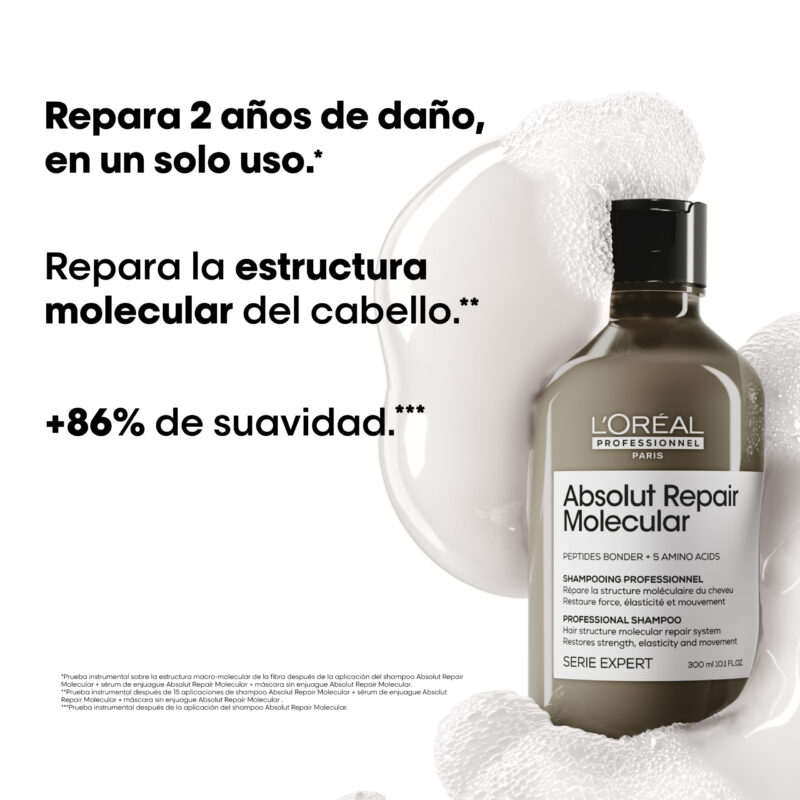 Shampoo Absolut Repair Molecular | 1500ml | L'Oréal Professionnel - Imagen 8