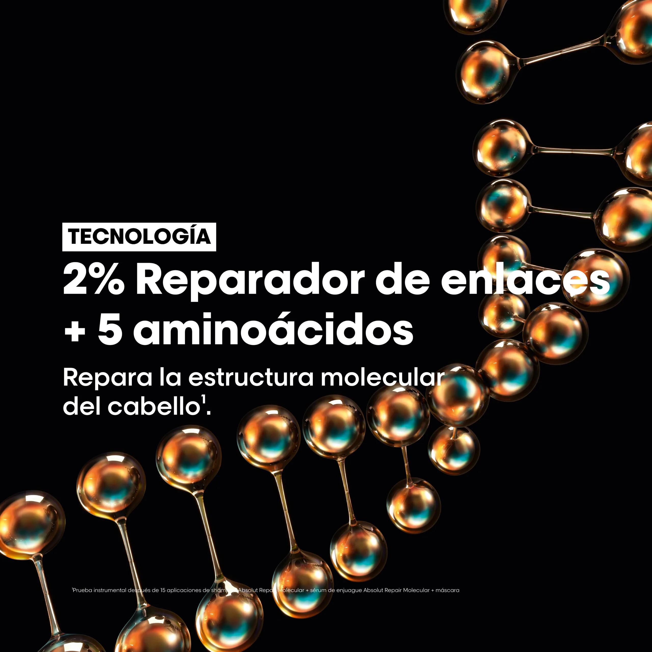 Máscara Leave In Absolut Repair Molecular | 100ml | L'Oréal Pro - Imagen 5