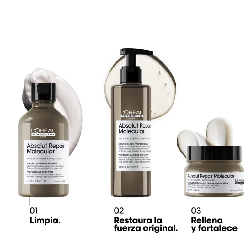 Máscara Absolut Repair Molecular | 250ml | L'Oréal Professionnel - Imagen 7