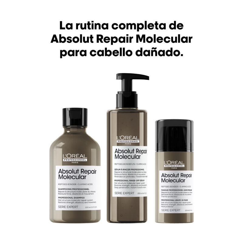 Máscara Leave In Absolut Repair Molecular | 100ml | L'Oréal Pro - Imagen 9