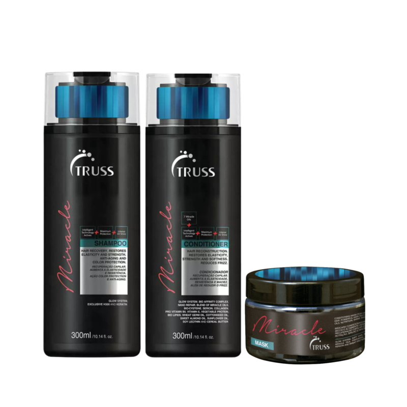 Kit Shampoo + Acondicionador + Máscara Miracle | Truss