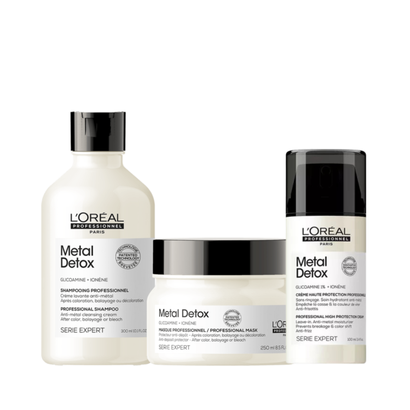 Kit Shampoo + Máscara + Leave in Metal Detox | L'Oréal Professionnel