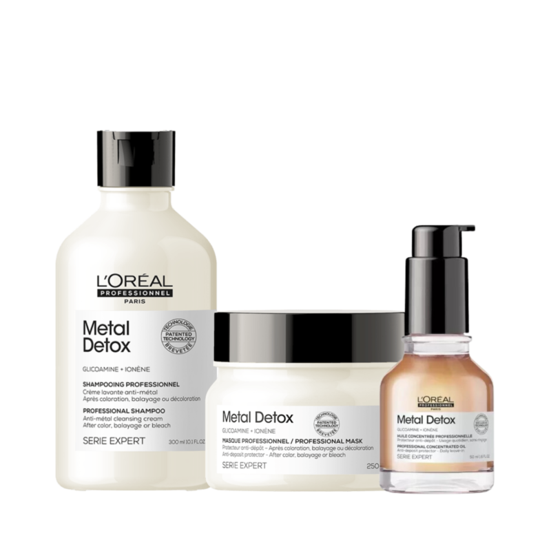 Kit Shampoo + Máscara + Óleo Metal Detox | L'Oréal Professionnel
