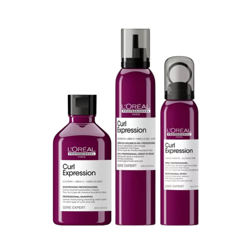 Kit Shampoo + Mousse + Spray Curl Expression | L'Oréal Professionnel