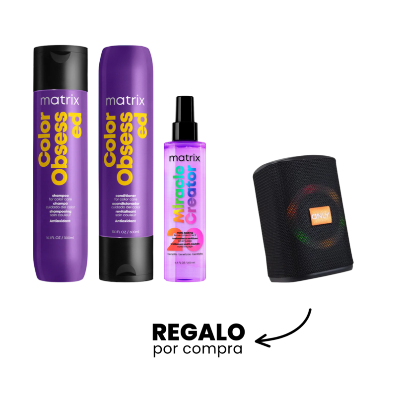 Kit Shampoo + Acondicionador Color Obsessed + Spray Miracle Creator | Matrix