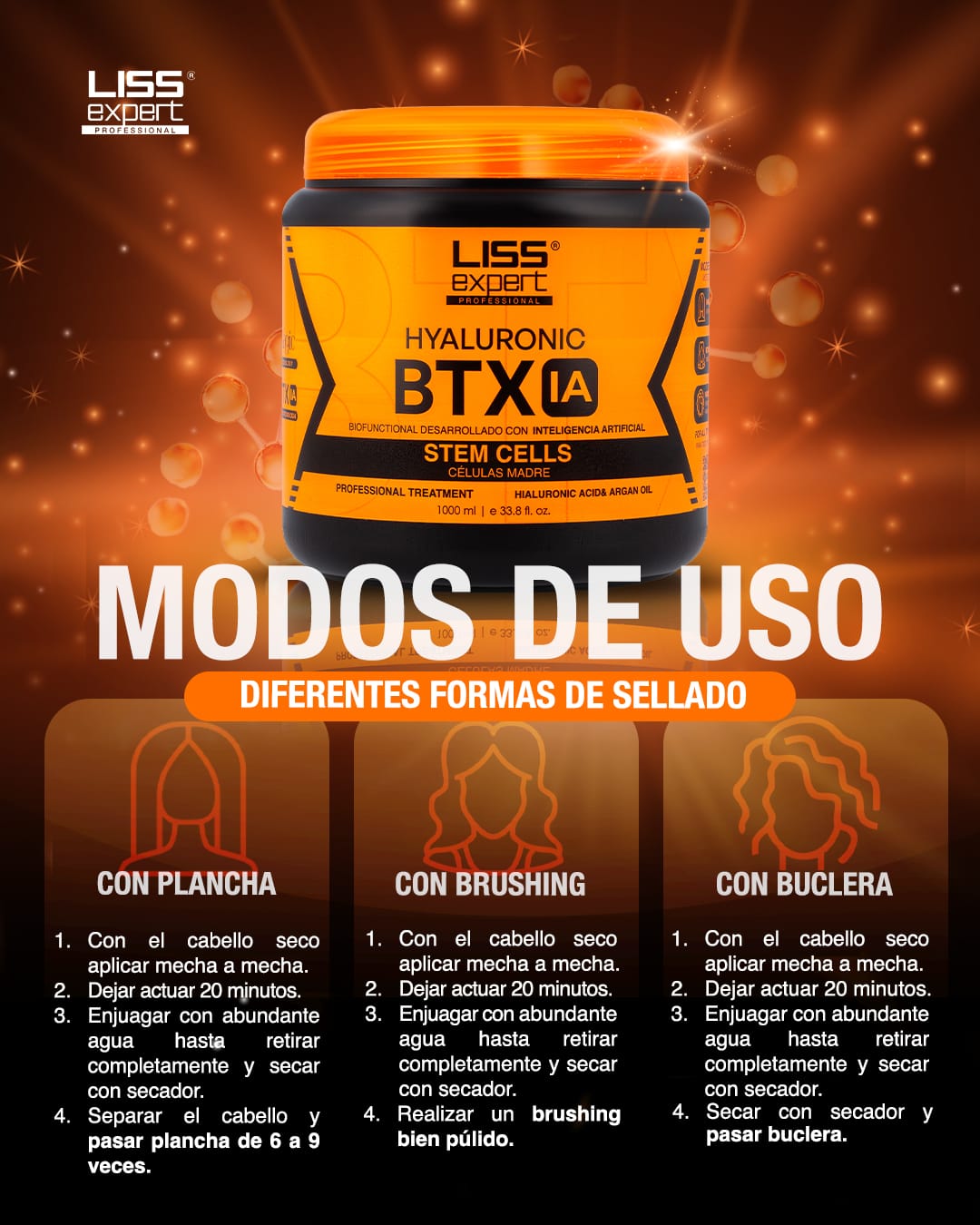 Botox Capilar Stem Cells | 250ml | Liss Expert - Imagen 3